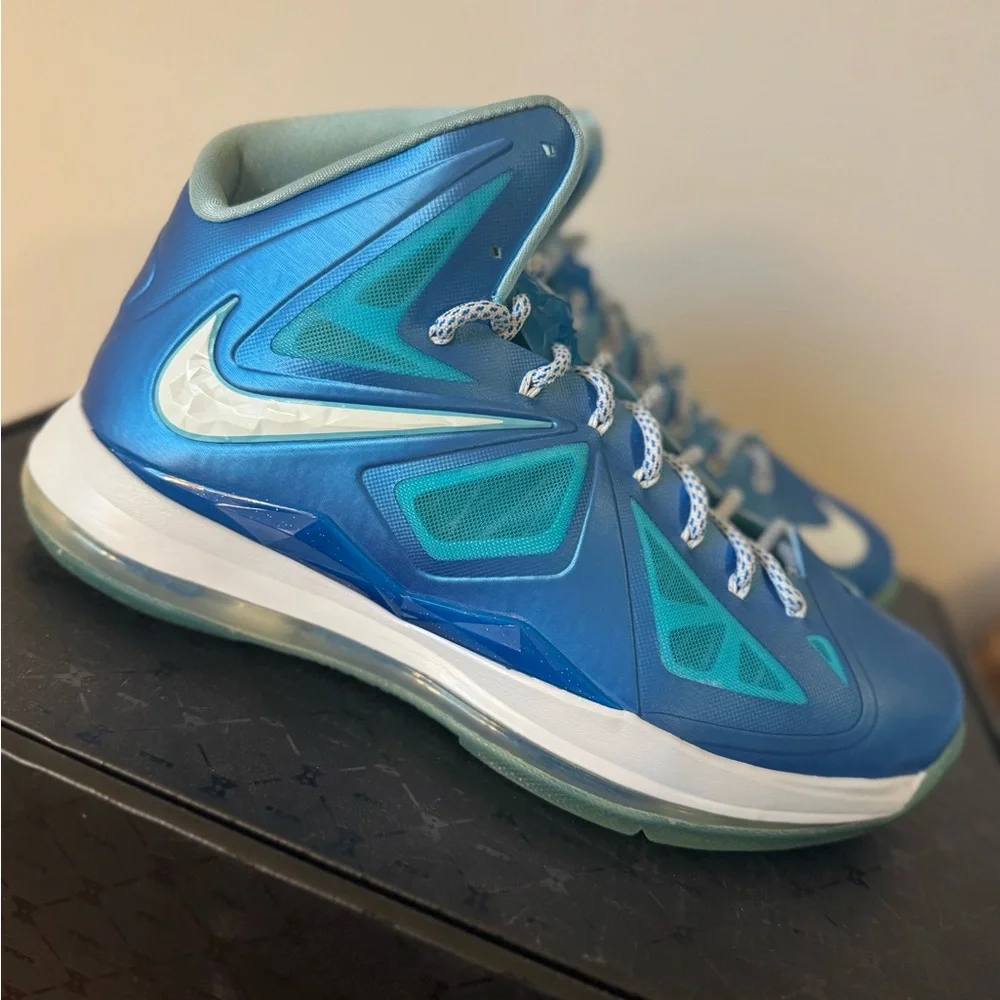 Nike LeBron X Blue Diamond Men’s 11 with Box - Picture 3 of 8